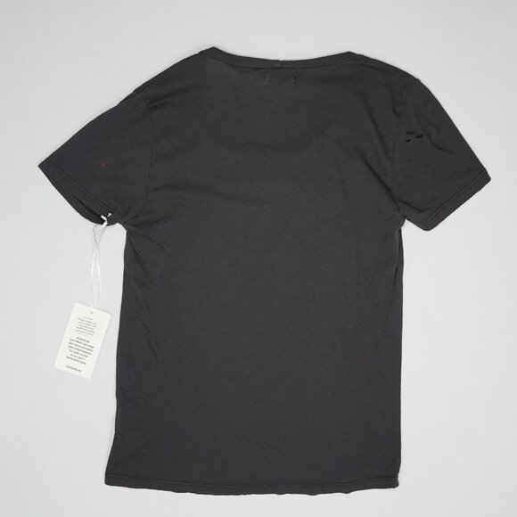 Lauren Moshi Women's Distressed Gray Tee - Size XS - Picture 2 of 2